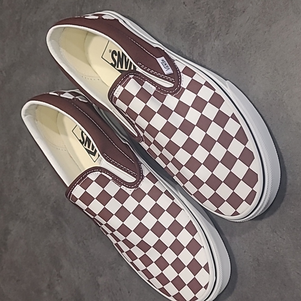 Vans classic slip-on checkerboard shoe